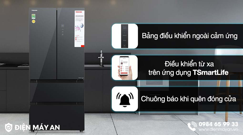 Tủ Lạnh Toshiba Inverter 515 Lít Multi Door GR-RF669WI-PGV(A9)-BG - tiện ích
